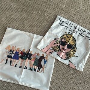 Taylor Swift inspired pillow covers set of 2  - 18x18